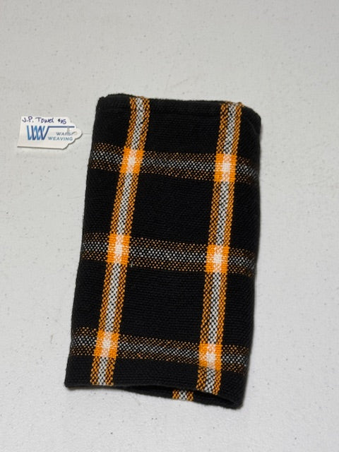 Black & Orange Handmade Towel